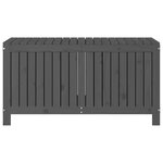 vidaXL Boîte de rangement de jardin Gris 121x55x64 cm Bois de pin