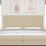 vidaXL Tête de lit Gris Vert Clair 200 cm Cuir synthétique