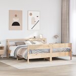 vidaXL Cadre de lit sans matelas 180x200 cm bois massif de pin
