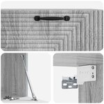 vidaXL Meuble TV mural Sonoma gris 78 5 x 41 x 30 cm Bois d'ingénierie