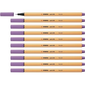Feutre à Pointe Fine point 88 Mauve glycine x 10 STABILO