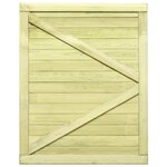 vidaXL Portail de jardin Bois de pin imprégné 125x100 cm