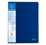 Porte vues A4 20vues UP-LINE Opaque bleu EXACOMPTA