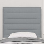 vidaXL Tête de lit Gris clair 100 cm tissu