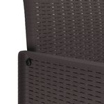 vidaXL Ensemble de Salle à Manger de Jardin 5 Pièces avec Coussins Marron Rattan Synthétique