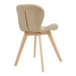 Lot de 4 chaises de salle à manger moderne design robuste 78 x 47 x 52 cm beige 03_0009842