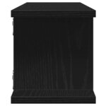vidaXL Étagères murales 2 Pièces chêne noir 90x18x20 cm bois d'ingénierie