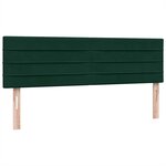 vidaXL Sommier à lattes de lit et matelas vert foncé 160x210cm velours