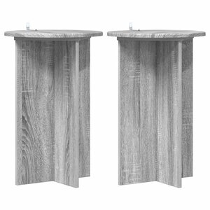 vidaXL Support de Plante 2 pièces Sonoma gris Ø40 x 60 cm
