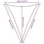 vidaXL Voile d'ombrage 160 g/m² triangulaire jaune 4x5x5 m PEHD