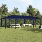 vidaXL Tente de fête Bleu  Blanc 800 x 400 x 266 cm Polyester  Acier