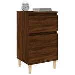 vidaXL Tables de chevet 2 Pièces chêne marron 40x35x70 cm