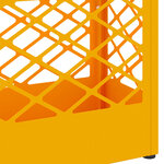 vidaXL Porte-parapluie jaune moutarde 28 x 12 x 41 cm Acier