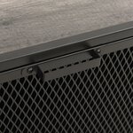 vidaXL Armoire de rangement Gris 72x36x82 cm Métal et MDF