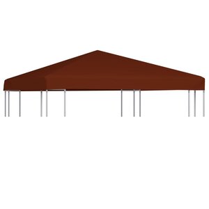 vidaXL Toile supérieure de gazebo 310 g/m² 3x3 m Terre cuite