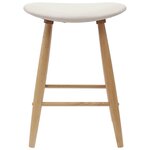 vidaXL Chaises de salle à manger 2 Pièces Naturel 46 x 37 x 63 cm