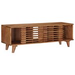vidaXL Meuble TV avec stockage avec porte Naturel 105 x 30 x 35 cm