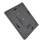 Luminaire extérieur solaire lampadaire lanterne classique LED 10 Lm dim. 15L x 15l x 120H cm noir