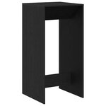 Table de bar vidaXL Noir Chêne 51x50x103 5 cm Bois reconstitué