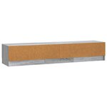 vidaXL Meuble TV Sonoma gris 147 x 34 5 x 27 cm Bois d'ingénierie