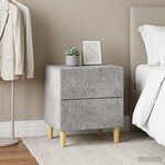 vidaXL Table de chevet 2 pc Gris béton 43 x 34 5 x 48 cm