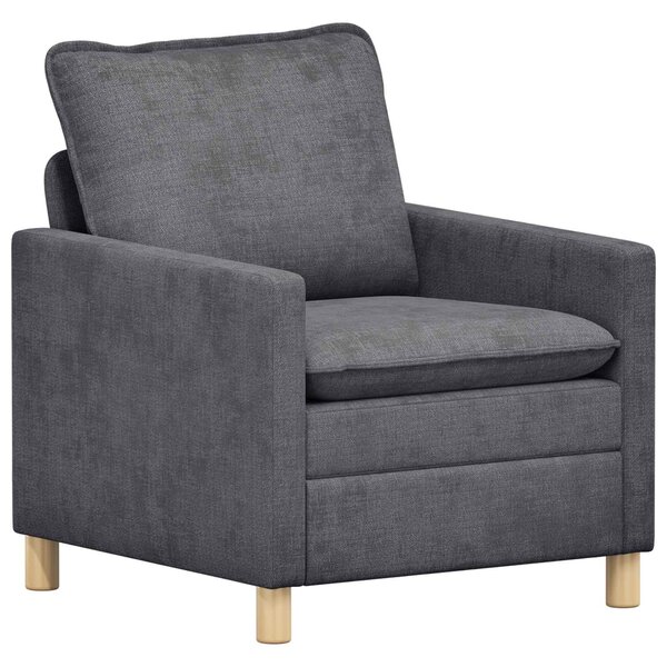 vidaXL Canapé Gris foncé 76 x 81 x 87 5 cm Polyester