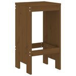 vidaXL Ensemble de bar de jardin 9 Pièces marron miel bois de pin massif