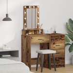 vidaXL Table de Toilette Marron 50 x 41 x 140 cm Bois d'ingénierie
