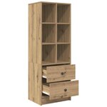 vidaXL Haut Armoire avec tiroir chêne artisanal 45 5 x 34 x 127 cm