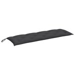 vidaXL Coussins de banc de jardin lot de 2 anthracite mélangé tissu