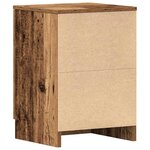 vidaXL Tables de chevet 2 Pièces vieux bois 38x35x55 cm bois d'ingénierie