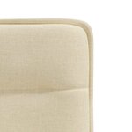 vidaXL Chaises à manger lot de 4 crème tissu