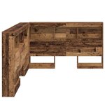 vidaXL Tête de lit de rangement Bois ancien 120 cm Bois d'ingénierie