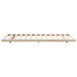 vidaXL Cadre de lit surélevé Marron 80 x 200 cm Bois massif en pin