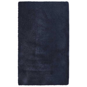 vidaXL Tapis shaggy à poils longs NAVARRA bleu marine 80x150 cm