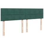 VidaXL Cadre de lit ottoman avec matelas vert foncé 160x200 cm velours