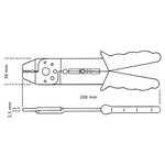 Beta Tools pinces à sertir 1602 en acier 016020001