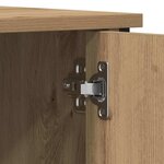 vidaXL Meuble TV chêne artisanal 100 x 40 x 50 cm Bois d'ingénierie