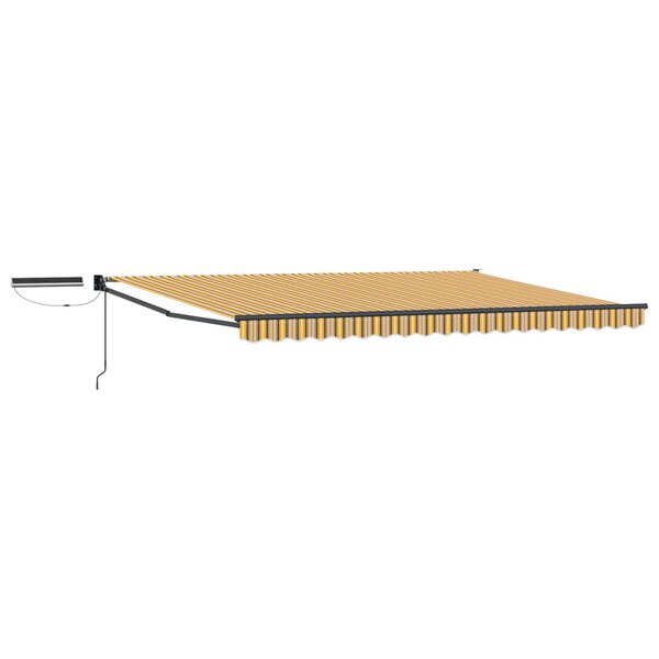 vidaXL Auvent rétractable électrique Jaune  Gris  Anthracite 4 5 × 3 m