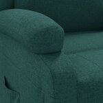 vidaXL Fauteuil inclinable Vert foncé Tissu