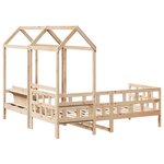 vidaXL Ensemble de lit de jour avec toit 90x190 cm bois de pin massif