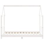 vidaXL Cadre de lit pour enfant blanc 80x160 cm bois de pin massif