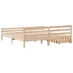 vidaXL Cadre de lit sans matelas 200x200 cm bois massif de pin