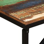 Banquette pouf tabouret meuble banc 110 cm bois de récupération massif 3002127