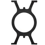 vidaXL Pied de banc 2 Pièces Cadre en O Fonte