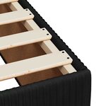 vidaXL Cadre de lit sans matelas noir 140x190 cm velours