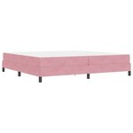 vidaXL Lit boxspring avec matelas Rose 200 x 200 cm Velours