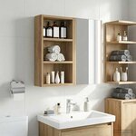 vidaXL Armoire murale de salle de bain Chêne artisan 30 x 10 x 50 cm