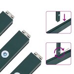 vidaXL Serre avec cadre de base vert 169x58x195 cm aluminium