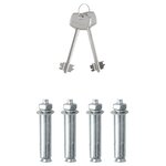 vidaXL Coffre-fort avec verrouillage Gris 20 x 31 x 20 cm Acier